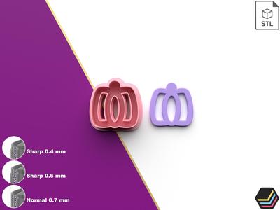 Polymer Clay Cutter Pumpkin Outline *6 Size *3 Cut Version | Halloween Cutter | STL file for 3D printing