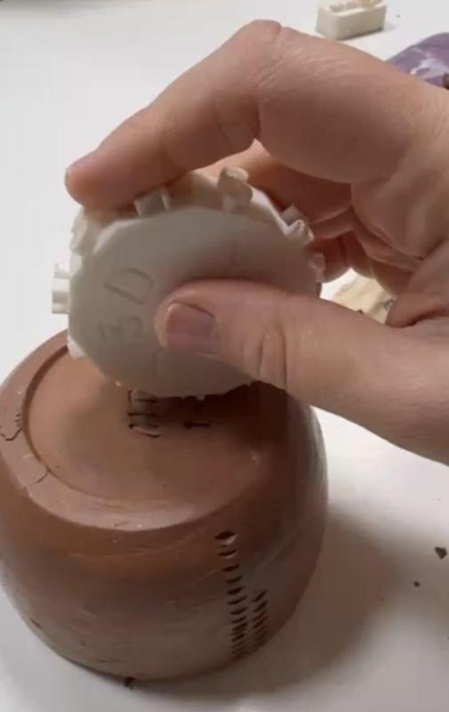 Ceramic number stamp wheel