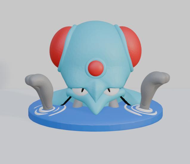 Pokemon Tentacool Mini Figure No Support Easy Print ! Print em all !