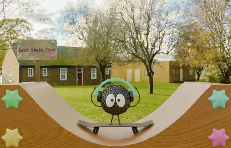 Soot Sprite Skate Park Studio Ghibli Fan Art