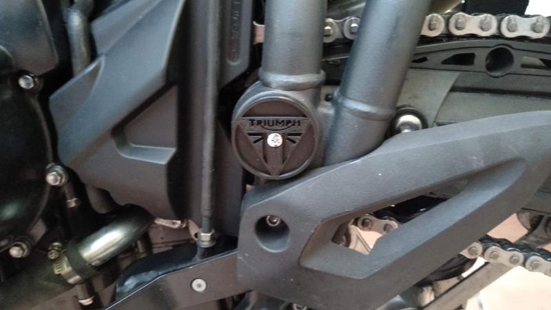 Triumph Tiger 800 Swingarm pivot cover