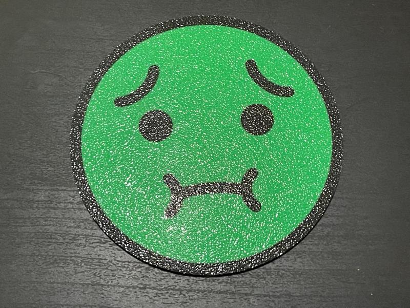 Nauseated Face - Sickies - Coaster