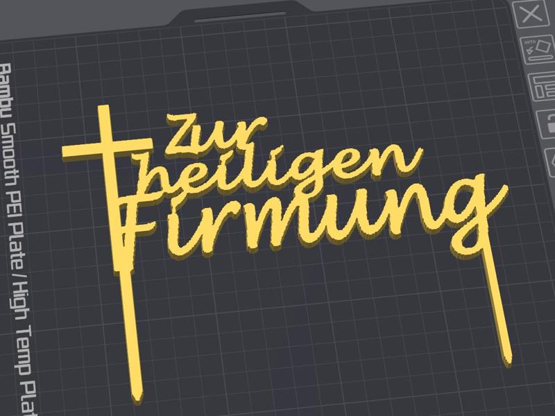 Firmung Cake Topper