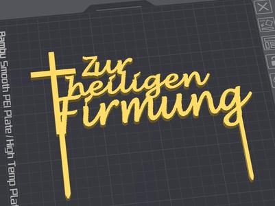 Firmung Cake Topper