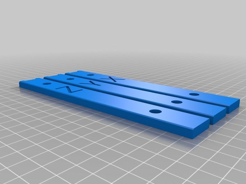 Folgertech Kossel 2020 Rev A Linear Rail Height Gauge