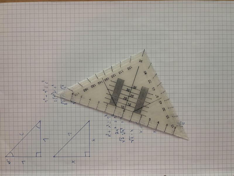 Geodreieck/Protractor/Triangle/Set Square
