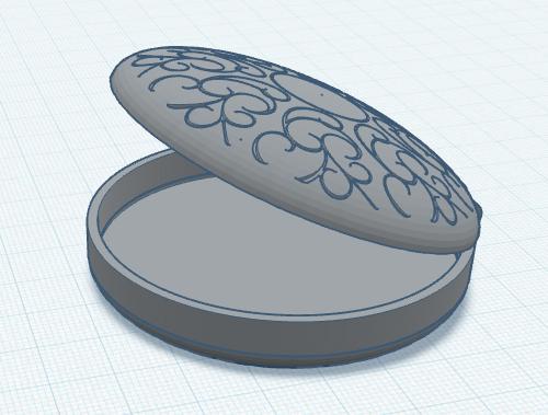 Decorative Container / Pocket Watch Casing.