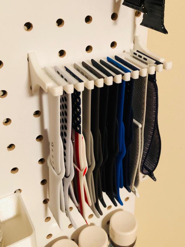 Apple Watch Bracelet Storage for Pegboard