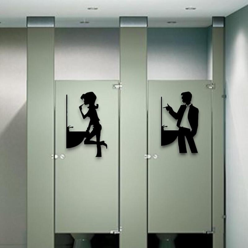 Men's and women's restrooms