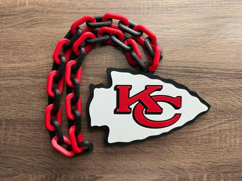 Kansas City Chiefs Oversized Necklace, Pendant
