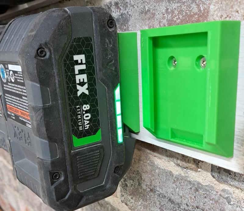 Flex 24v battery mount