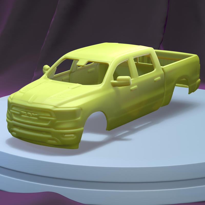 DODGE RAM 1500 CREWCAB SPORT 2019 (1/24) printable car body