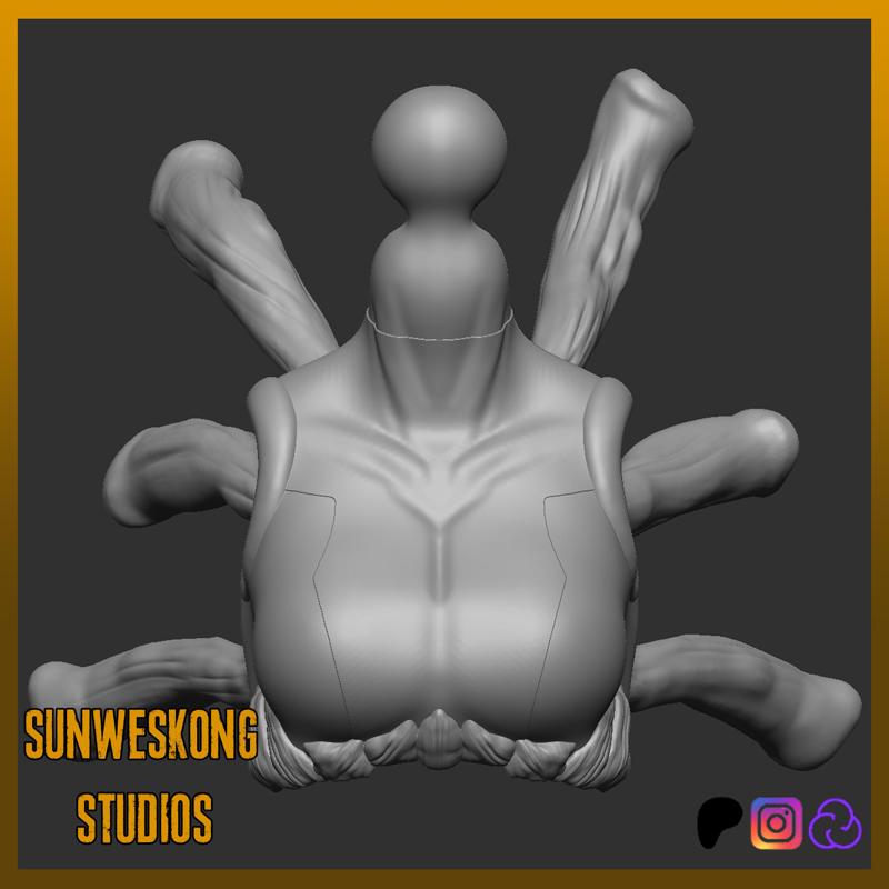 Marvel Legends Marvel Vs. Capcom 2 Marrow Upper Body Torso Sculpt