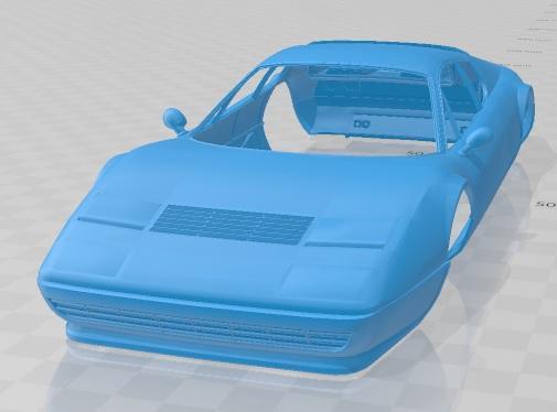 Ferrari 512BB Berlinetta Boxer Boxer Printable Body Car