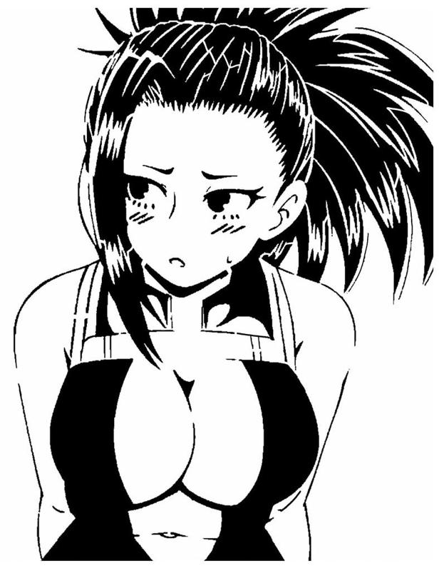 Yaoyorozu Momo stencil