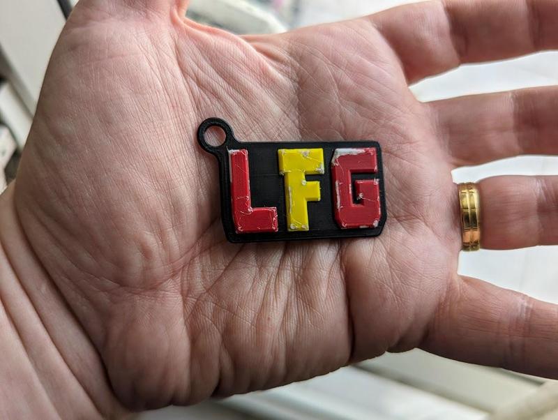 LFG (Deadpool and Wolverine) keychain.