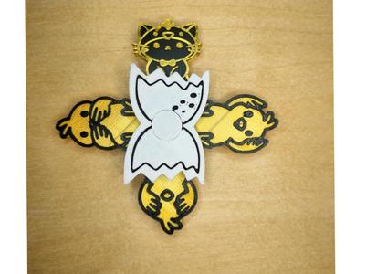 Chickens and cat - Easter Holidays fidget spinner