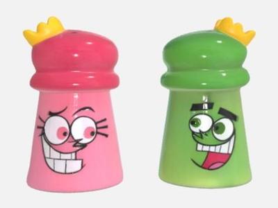 Fairly Odd Parents Cosmo Wanda Salt Pepper salero
