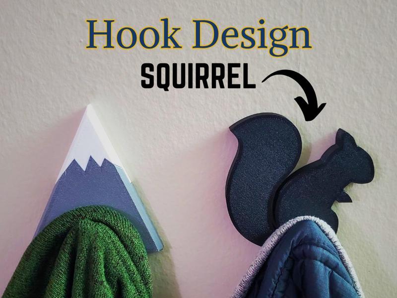 Squirrel Coat Hook - ZZD Changeable Coat Hook