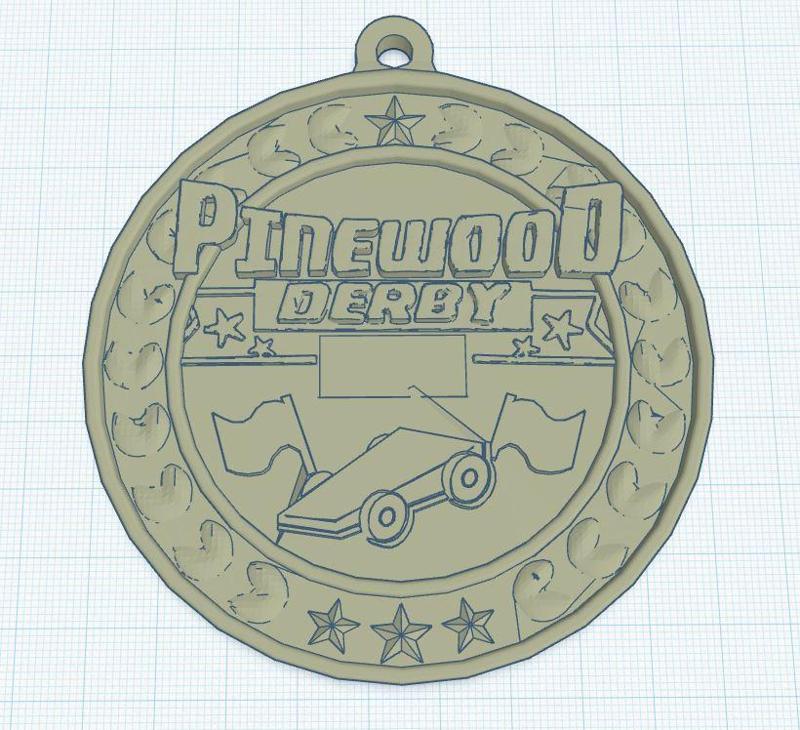 Pinewood Derby Medal