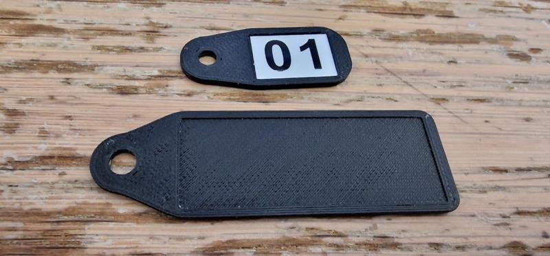 key tag for p-touch lables