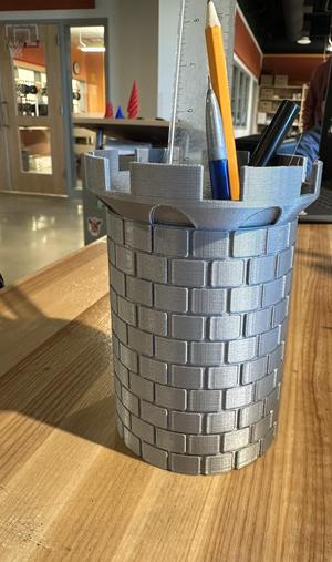 Castle Tower Pencil Holder