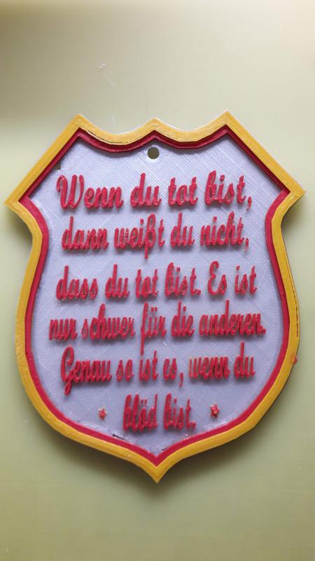 Emblem Wenn du tot bist