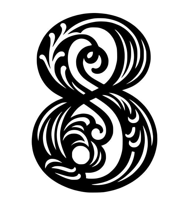 Ornamental number 8 (1)