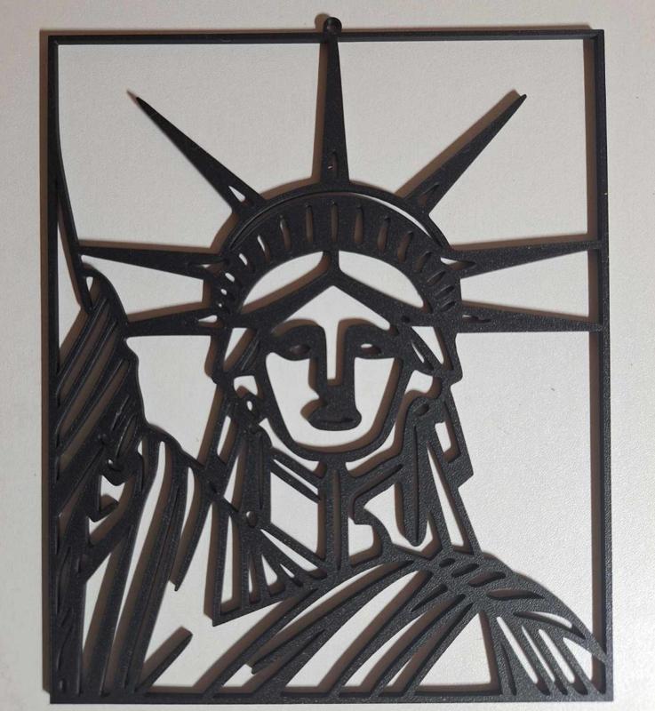 frame of the Statue of Liberty