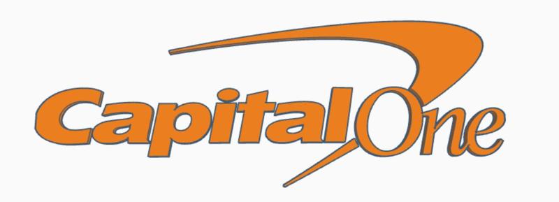 3D-Printed Capital One Logo for Custom Embossing or Mounting