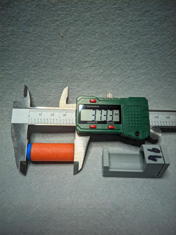 Nerf N1 Dart cutter rezised for short darts.