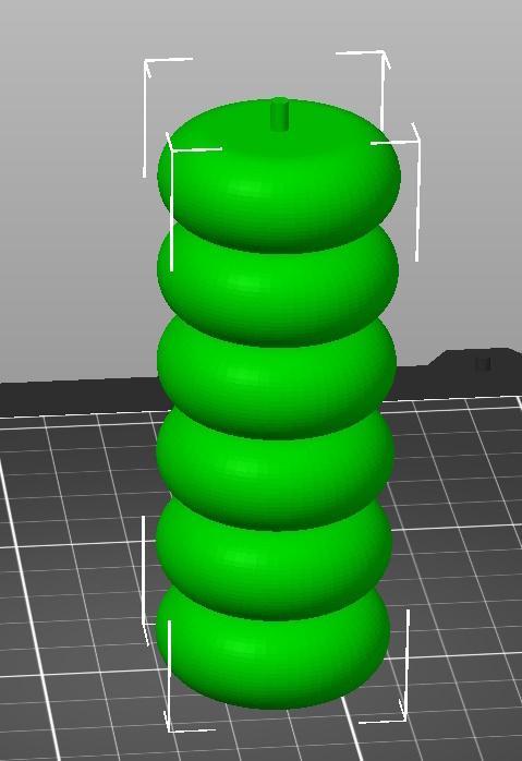Candle mold to create buble candle