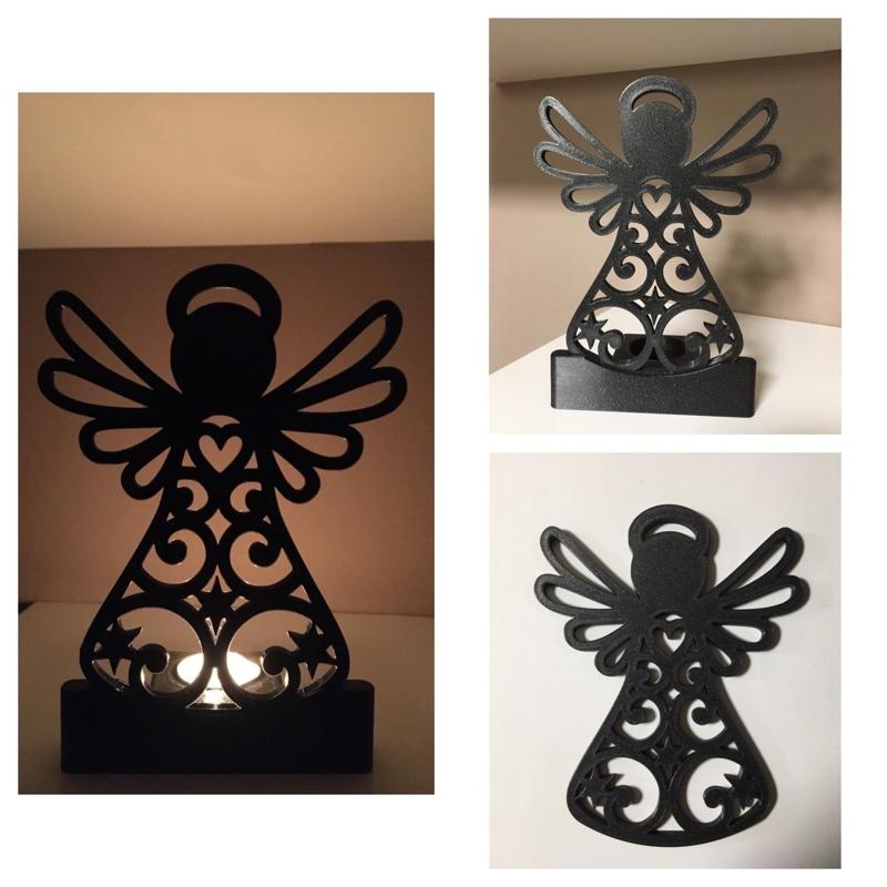 Angel - candelabra, candle, lamp, lamps