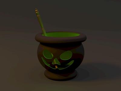 Pumpkin cauldron
