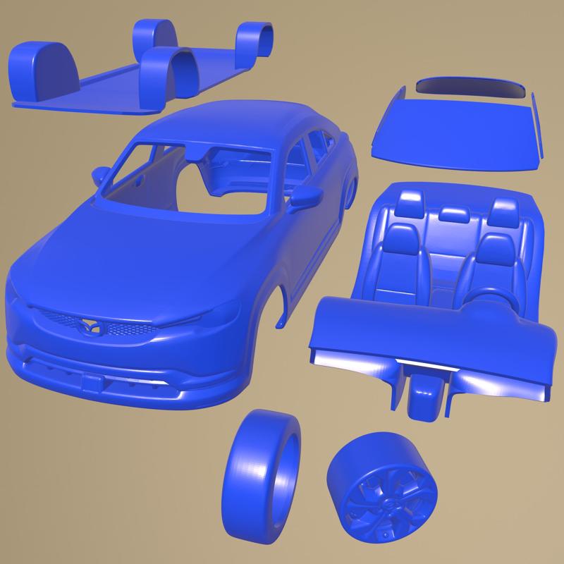 Mazda Mx-30 2021 PRINTABLE CAR IN SEPARATE PARTS