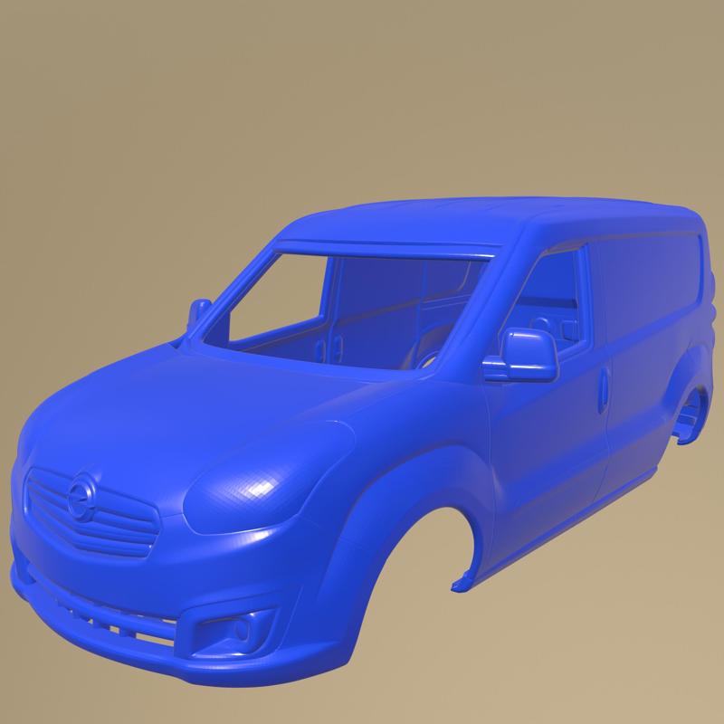 Opel Combo LWB Cargo 2015 PRINTABLE CAR BODY