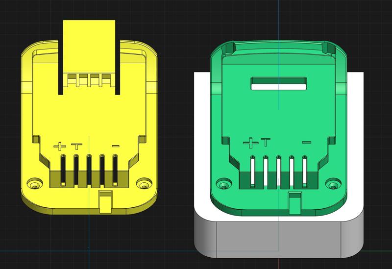 Makita 18v G battery to DeWalt XR 18v tool