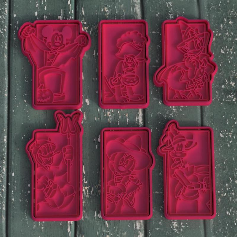 Halloween Mickey Mouse Disney cookie cutter set of 6