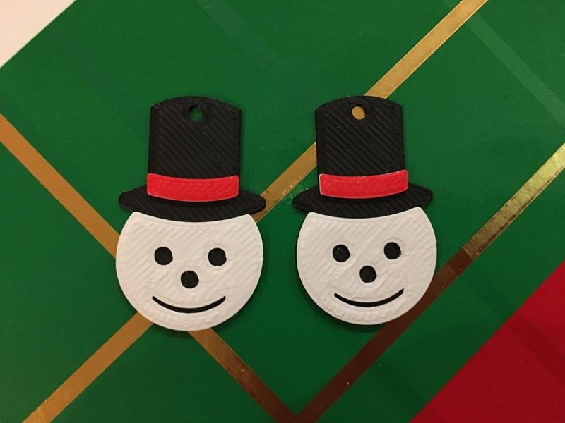 Snowman Earrings 1