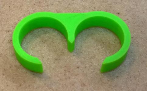 1" Clip Hook Snaps to Medical Walker to hang things.