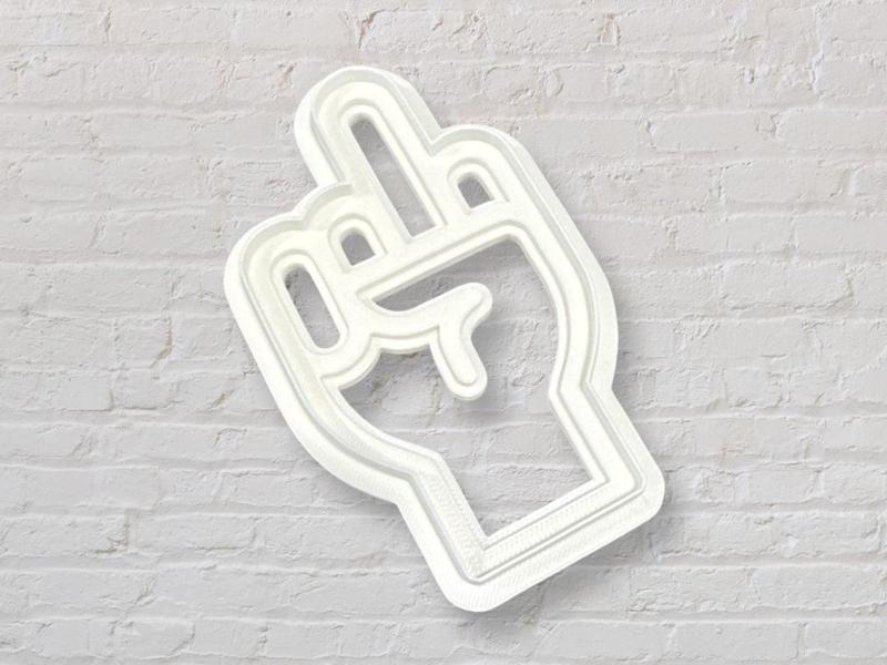Middle Finger / Shocker Cookie Cutter