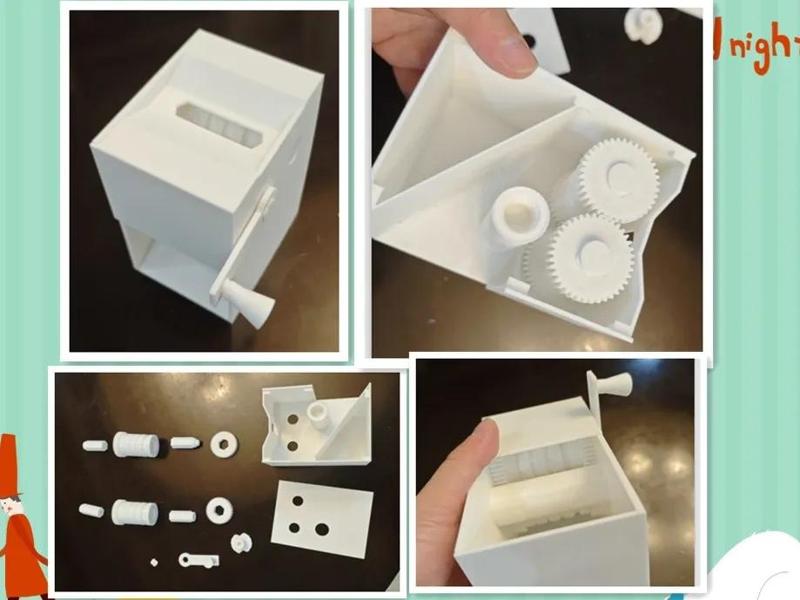 Hand-cranked sunflower seed sheller Easy to assemble and disassemble Support-free metal parts Easy to print Shell-removing sunflower seed cracker for the elderly and the lazy