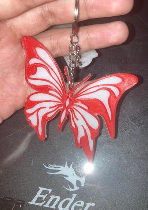 Butterfly aesthetic Keychain