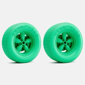 1/24 Scale, 15x8 Daisy Wheel, Goodyear Blue Streak Tires, and Brake Set