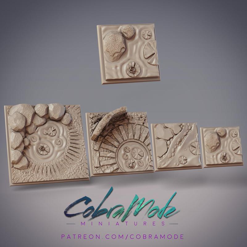 Zen Pond Square Base Pack (4pcs)