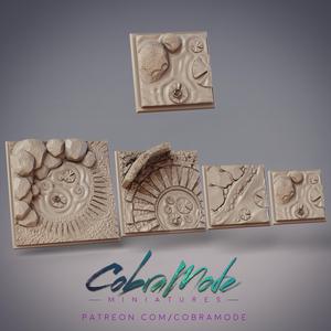 Zen Pond Square Base Pack (4pcs)