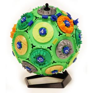 3D Settlers of Catan polypanel globe