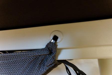 Ikea Bekant / Galant desk - cable management net mounting system