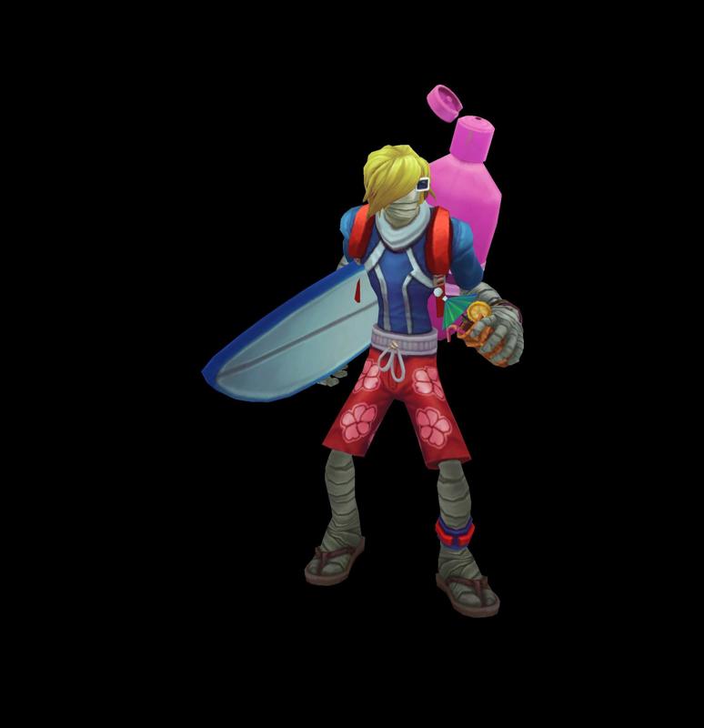 Surfer Singed League of Legends 3D print model