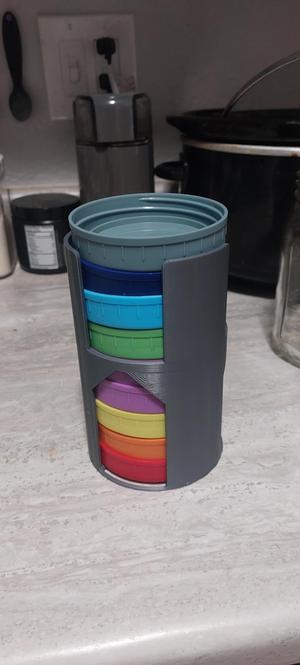 Lid Holder For Large Plastic Mason Jar Lids
